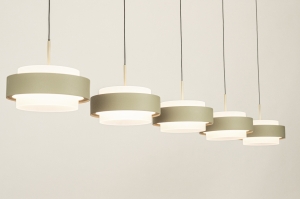 hanglamp 16045 design modern aluminium metaal groen langwerpig