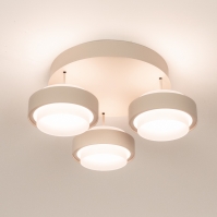 hanglamp 16046 design modern aluminium metaal beige zand rond