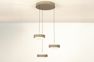 hanglamp 16047 design modern aluminium metaal groen rond