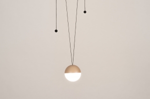 hanglamp 16094 modern aluminium kunststof acrylaat kunststofglas metaal beige
