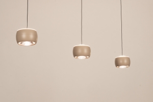 hanglamp 16112 modern eigentijds klassiek metaal beige langwerpig