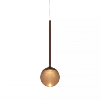 hanglamp 16116 design modern aluminium kunststof acrylaat kunststofglas metaal bruin ovaal