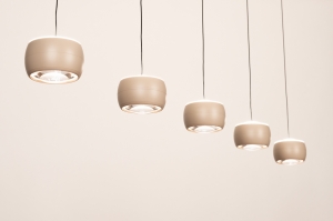 hanglamp 16118 modern metaal beige langwerpig
