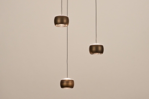 hanglamp 16119 modern eigentijds klassiek metaal goud brons rond