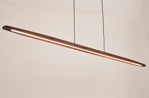 hanglamp 16129 modern hout bruin langwerpig