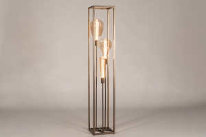 Stehlampe 16137 modern zeitgemaess klassisch Metall Bronze rechteckig