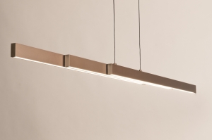 hanglamp 16188 modern aluminium metaal bruin langwerpig