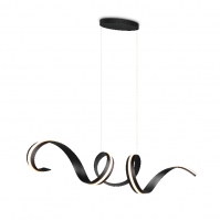 hanglamp 16190 design modern kunststof metaal zwart langwerpig