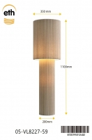 vloerlamp 16200 stof beige zand rond langwerpig