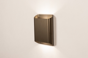 wandlamp 16208 modern eigentijds klassiek metaal bruin rechthoekig