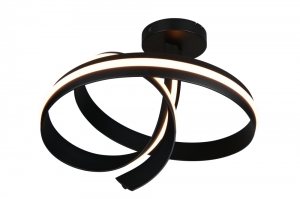 plafondlamp 16226 modern zwart rond