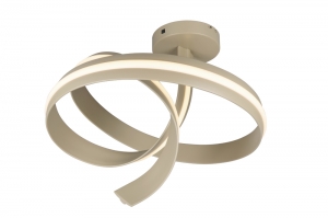 plafondlamp 16227 modern beige taupe rond