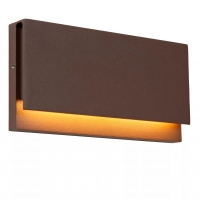 wandlamp 16257 modern kunststof acrylaat kunststofglas roest bruin brons bruin rechthoekig