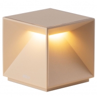 tafellamp 16271 design modern aluminium beige zand vierkant