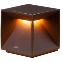 tafellamp 16272 design modern aluminium bruin vierkant