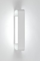 wandlamp 30605 design modern aluminium metaal wit mat langwerpig rechthoekig