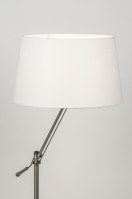 floor lamp 30688 rustic modern contemporary classical stainless steel fabric white round