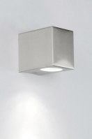 buitenlamp 30829 modern staal rvs aluminium staalgrijs rechthoekig