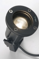 spot 30834 industrie look modern aluminium metaal zwart rond