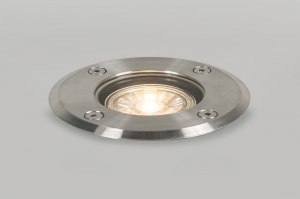 inbouwspot 30848 modern staal rvs aluminium rond