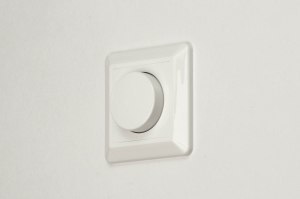 dimmer 30877 kunststof metaal wit glans