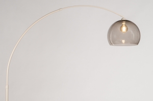 Stehleuchte 31160 laendlich modern Retro zeitgemaess klassisch Glas Kunststoff Marmor schwarz braun Beige Sand rund