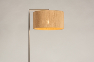 vloerlamp 31305 landelijk modern staal rvs metaal bruin staalgrijs rond