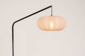 vloerlamp 31743 modern stof metaal zwart mat taupe
