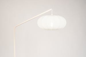 vloerlamp 31744 modern stof metaal wit mat
