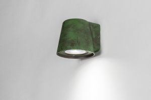 wandlamp 31780 eindereeks design landelijk modern aluminium metaal groen rond