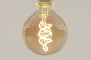 lichtbron 361 glas goud rond