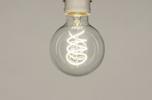 lichtbron 390 glas helder glas rond