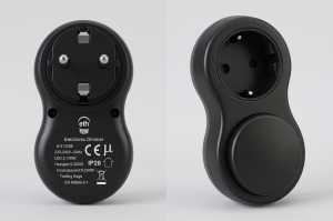 dimmer 41414 kunststof zwart mat