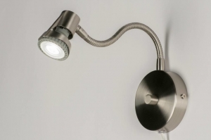 wandlamp 55814 landelijk rustiek modern eigentijds klassiek staal rvs rond