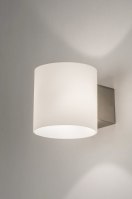 wall lamp 64253 modern glass white opal glass aluminum round