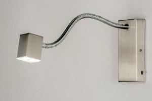 wall lamp 70025 modern stainless steel metal aluminum rectangular