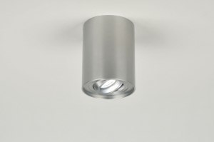 spotlight 70163 modern aluminium metal aluminum round