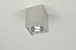 Spot 70165 modern Aluminium gebuerstetes Aluminium Metall Aluminium viereckig