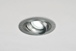 inbouwspot 70189 modern aluminium aluminium rond