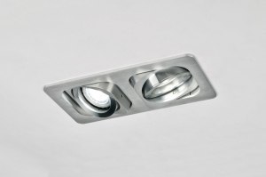 recessed spotlight 70207 designer modern aluminium aluminum rectangular