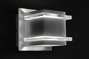 wandlamp 70215 design modern aluminium metaal aluminium vierkant