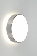 Deckenleuchte 70713 modern Glas mit Opalglas Edelstahl Metall weiss stahlgrau rund