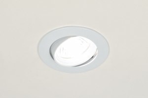 recessed spotlight 70806 modern metal white matt round