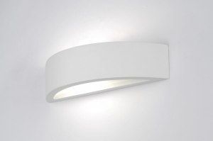 wandlamp 70810 modern klassiek eigentijds klassiek keramiek wit mat