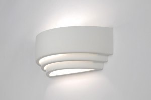 wandlamp 70811 modern keramiek wit mat rechthoekig