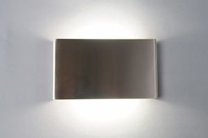 wall lamp 71066 designer modern stainless steel metal steel gray oblong rectangular