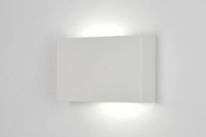 wandlamp 71300 design modern metaal wit mat langwerpig rechthoekig