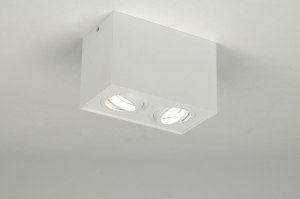 spotlight 71342 designer modern metal white matt rectangular