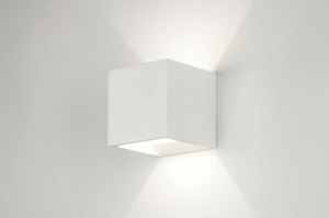 wandlamp 71350 landelijk modern keramiek wit mat vierkant