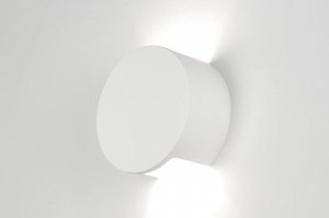 wall lamp 71353 modern ceramics white matt round